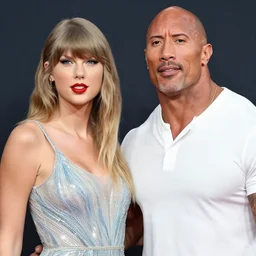 Taylor Swift combined with Dwayne Johnson