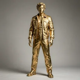 statue of Gigachad by Jeff Koons 4K photo