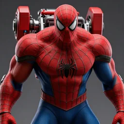 Kane big red machine as spiderman , muscle extremely detailed, fantastic details full face, mouth, trending on artstation, pixiv, cgsociety, hyperdetailed Unreal Engine 4k 8k ultra HD,  WLOP