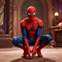 film still of Spider man in Willy Wonka's and the Chocolate Factory 1971