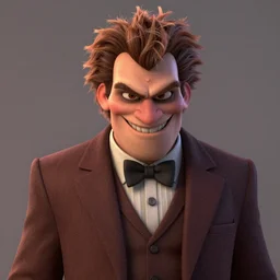 disney pixar weta portait, hannibal with a sinister grin