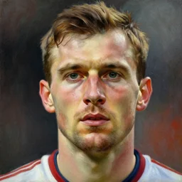 portrait of an english football fan!!!!!!!!!!!!!!!!!!!!!!!!!!!, detailed face, detailed painting, epic lighting, by ilya repin, phil hale and kent williams