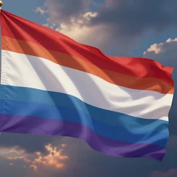 Beatiful Illustration of the bisexual flag, vector graphics