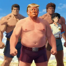 donald trump as chubby hercules, ben hur, loftis, cory behance hd by jesper ejsing, by rhads, makoto shinkai and lois van baarle, ilya kuvshinov, rossdraws global illumination