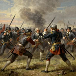 depiction of battle of new orleans, illustration by mandy jurgens and william adolphe bouguereau, artgerm, 4 k, digital art, surreal, highly detailed, artstation, digital painting, concept art, smooth, sharp focus, illustration by mandy jurgens and william adolphe bouguereau