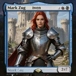 detailed portrait of a female knight posing before a castle | magic the gathering | Mark Zug |