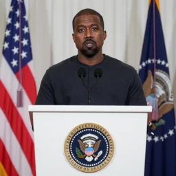 WASHINGTON (AP) Inauguration of President Kanye West, January 20th, 2024