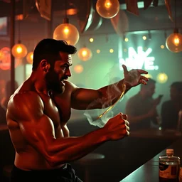 hugh jackman fighting in brazilian bar