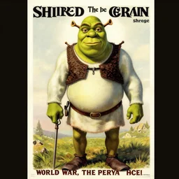 world War 1 poster of shrek recruit