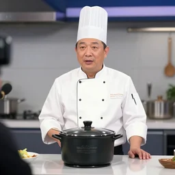 one pot chef being interviewed on the news