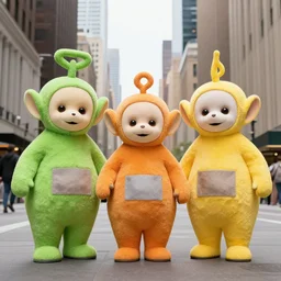 titan sized teletubbies downtown new york