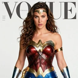 Wonder Woman with the face of Chris Hemsworth, Vogue cover photo
