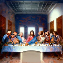 the last supper, psychedelic style