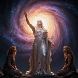 ancient god, creating the big bang, 8 k, hdr, great light, by greg rutkowski and annie leibowitz