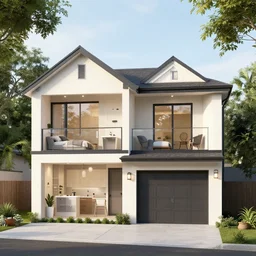 a verry cool house that is one floor house with 4 bedrooms and 4 bathrooms and kitchen and a two door garage