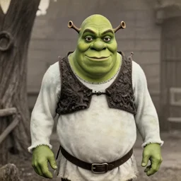 A sighting of Shrek. 1940s photograph. cursed and haunted.