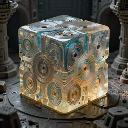 portrait of a gelatinous cube in a dungeon. intricate abstract. intricate artwork. by tooth wu wlop beeple dan mumford. octane render trending on artstation