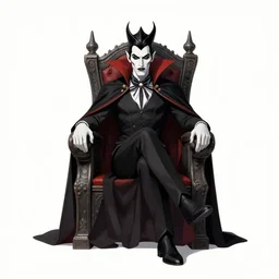 splashart of a vampire king sitting on his throne