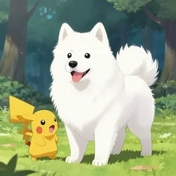 a pokemon based on a samoyed