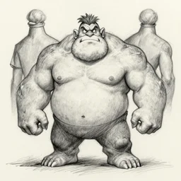 gronkh, sketch, pencil art, concept art