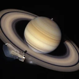 a photo of saturn taken by a telescope