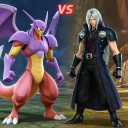 Mewtwo vs Sephiroth, smash screenshot