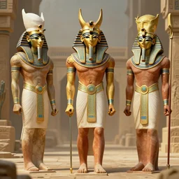 alternate historical event everyone believes in egyptian gods artstation digital art high detail 4 k ultra detailed stylish art