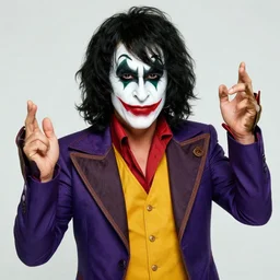 gene simmons in kiss costume as the joker, daniel f. gerhartz