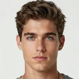 head and shoulders ad face shot of a very handsomely manly [ latino brazilian portuguese italian man ]! with tan skin [ short brown hair [ beautiful blue eyes ]! and slightly large nose ]! trending on unsplash 4 k photorealism golden ratio!! portrait! intricate detailed unsplash contest winner award winning