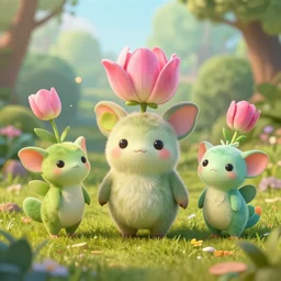 poket cute 🌷, 3 d nature sprites, unreal engine 5, octane render, detailed, cinematografic, cinema 4 d, nvidia ray tracing graphics, artstation, greg rutkowski style