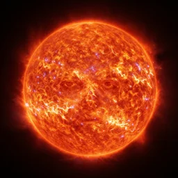 a beautiful portrait of a red giant sun, volumetric lighting by jean kalin popov and greg rutkowski