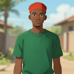nigerian anime character, trending on art station, 4 k,