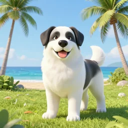 big dog in paradise,