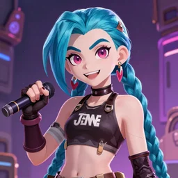 Jinx from Arcane by Ross Draws,trending on artstation