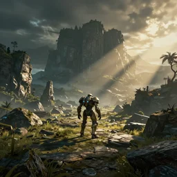 a never before seen landscape from Metroid Prime