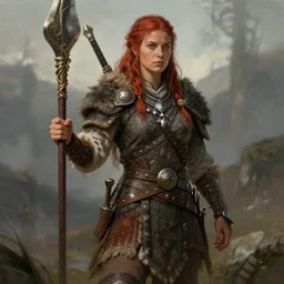 female barbarian by Les Edwards
