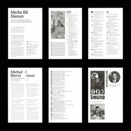 graphic design by Michael Bierut, trending on Behance