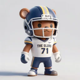 mascot for a football team called the slurs, 3 d model, unreal engine, concept art, render, photorealism, 4 k, daytime, outdoors