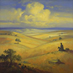 painted landscape of the afterlife,