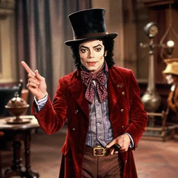 film still of Michael Jackson as Willy Wonka in Willy Wonka and the Chocolate Factory 1971
