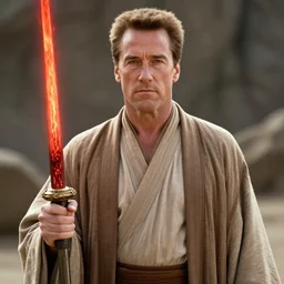 arnold schwarzenegger as Obi Wan Kenobi