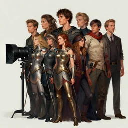 film camera : side profile portrait by eve ventrue and lawren harris and artgerm, imogen poots as paladin, 5 4 k rtx hdr volume light concept studio matte painting digital illustration fanart artstation by thomas blackshear, sherree, ilya kuvshinov, magali villeneuve, jeremy lipkin, rob rey, christophe vacher