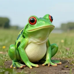 a portrait of a 🐸 in a scenic environment by marina abramovic