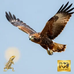 flying cat eagle lizard face bokeh 8 0 mm animal photography 8 k award winning photograph majestic sky background