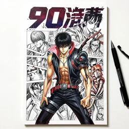 professionally drawn 9 0 s seinen cyberpunk horror action manga cover art, mangaka drawn by ilya kuvshinov, pencils by ilya kuvshinov, full color, designs by tsutomu nihei