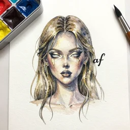 watercolor that's metal af