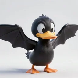 “a still of a humanoid Darkwing Duck having an existential crisis in the movie Eternal Sunshine of the Spotless mind”