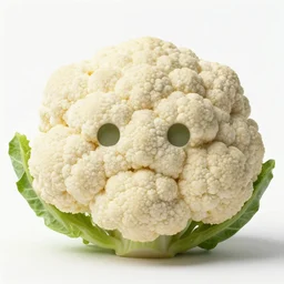 cauliflower with the face of macaulay culkin