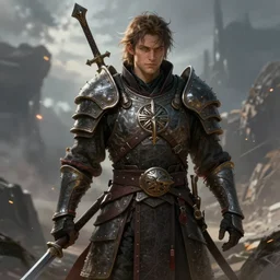 fantasy warrior, styled by craig mullins, artgerm, loish, rhads, stunning artwork
