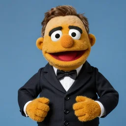 president Teddy Roosevelt as a muppet